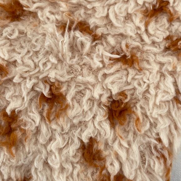 Patagonia Furry Friends Fleece Teddy Bear Baby Bunting Tuber Tan Dear Deer Print - Picture 8 of 13